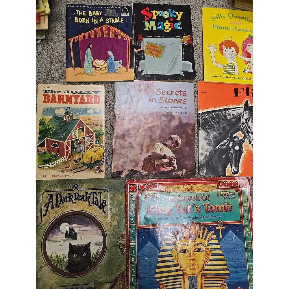 Lot of‎ 15 Vintage Mixed Authors Reading Paperback Children's Story Time Books